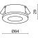Встраиваемый светильник Maytoni DL083-01-GU10-RD-B Stark IP65 под лампу 1xGU10 50W