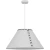 Arte Lamp Fleece A7092SP-1WH Подвесной современный светильник с плафоном 52 см, белый фетровый абажур, белый металл, длина провода 100см, лампа E27 1шт до 40Вт IP20 220В