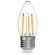 103802111 Лампа Gauss Filament Свеча 11W 810lm 2700К Е27 LED 1/10/50