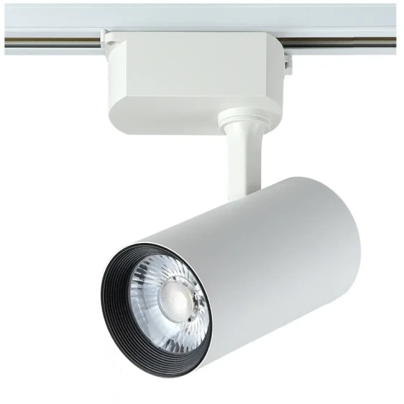 Однофазный двужильный светодиодный трековый светильник Crystallux CLT 0.31 006 20W WH 4000К 1900Лм CRI80+ 24° 20Вт