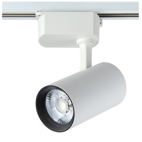 Однофазный двужильный светодиодный трековый светильник Crystallux CLT 0.31 006 20W WH 4000К 1900Лм CRI80+ 24° 20Вт