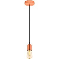 32539 Подвес YORTH, 1х60W (E27), Ø100, H2000, сталь, брашированный медный