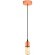 32539 Подвес YORTH, 1х60W (E27), Ø100, H2000, сталь, брашированный медный