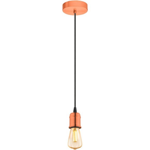 32539 Подвес YORTH, 1х60W (E27), Ø100, H2000, сталь, брашированный медный