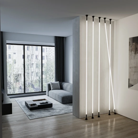 Arte Lamp SKYCROSS NEON A604506N Готовая тросовая неоновая система, длина 6м, шарнирные крепления, блок питания покупается отдельно, питание 24В 12Вт/м 1000лм/м 4000К CRI90+ диоды SMD2835 336шт/м IP20