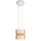 10466/2P Amber matte Loft It TOTEM подвесной светильник LED, 3000 К, IP20, 220 В, 2 источника, металлическое основание, янтарные стеклянные плафоны