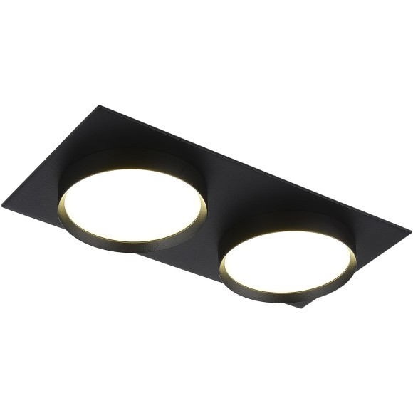 ST258.408.02 Св-к встр. Черный GX53 2*50W IP20 L220xW109xH43 220V Без ламп Встраиваемые светильники