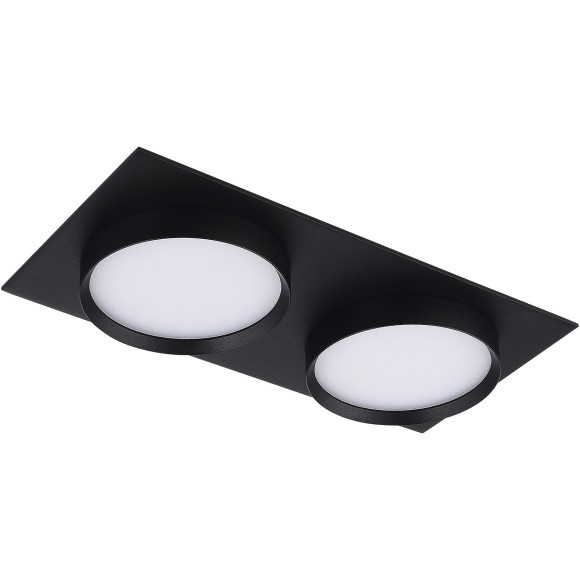 ST258.408.02 Св-к встр. Черный GX53 2*50W IP20 L220xW109xH43 220V Без ламп Встраиваемые светильники