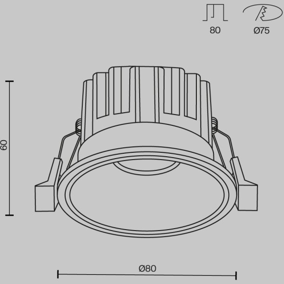 Встраиваемый светильник Technical DL058-12W4K-BS Встраиваемый светильник Technical DL058-12W4K-BS