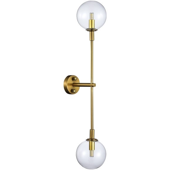 SL1506.201.02 Бра ST-Luce Золотистый/Прозрачный G9 2*5W 4000K CHIETI