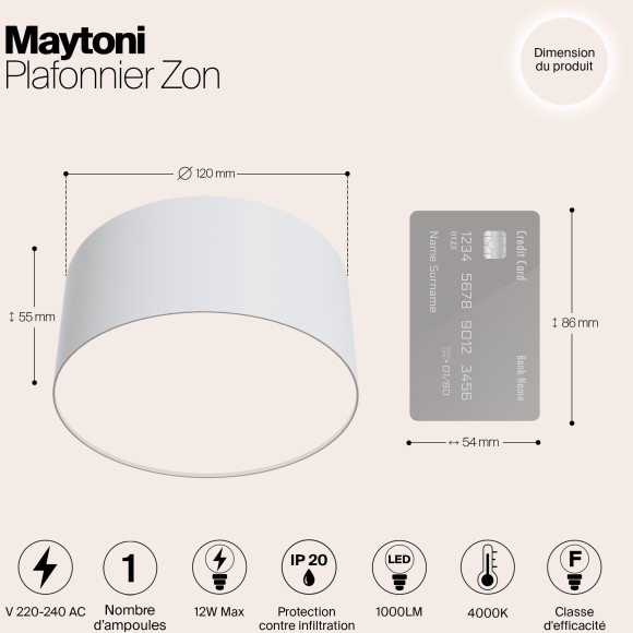 Потолочный светильник Technical C032CL-L12W4K