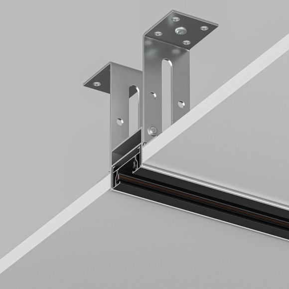Профиль 2м для установки однофазных шинопроводов в ГКЛ 12.5мм Denkirs TR3020-AL