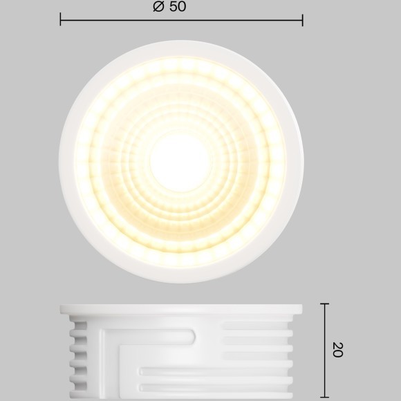 LED модуль (замена ламп GU10 и GU5.3) Voltega 7203 7W 650Лм 60° RA80 2700К