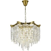 SL1659.303.07 Светильник подвесной ST-Luce Латунь/Прозрачный E14 7*60W OFELIA
