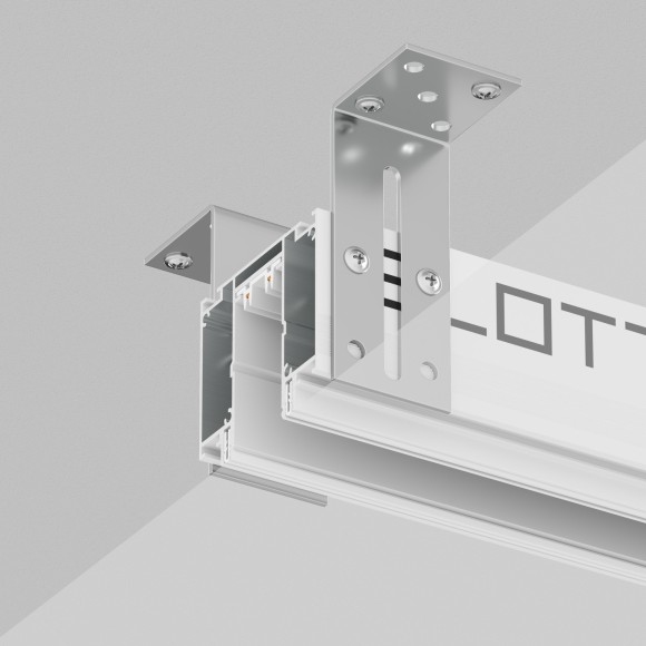 Магнитный шинопровод 2м для демпферных натяжных потолков Smart 220V Denkirs TR2014-WH