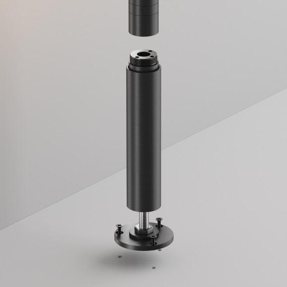 Коннекторы и аксессуары Основание для накладного монтажа системы Maytoni Shelf с регулировкой по высоте CA025BA-B