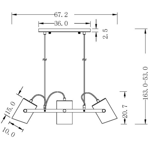 Подвесной светильник с 3 лампами Freya FR4005PL-03BBS Elori под лампы 3xE27 25W Подвесной светильник с 3 лампами Freya FR4005PL-03BBS Elori под лампы 3xE27 25W