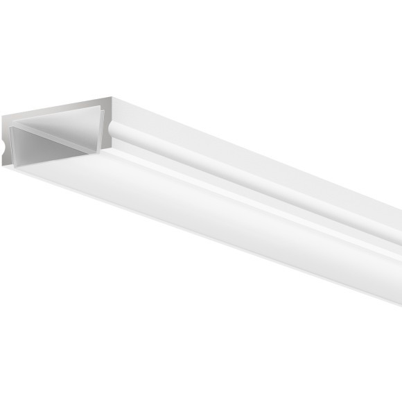 Алюминиевый профиль накладной 15x6 (Белый, 2 м), ALM-001-W-2M 631004