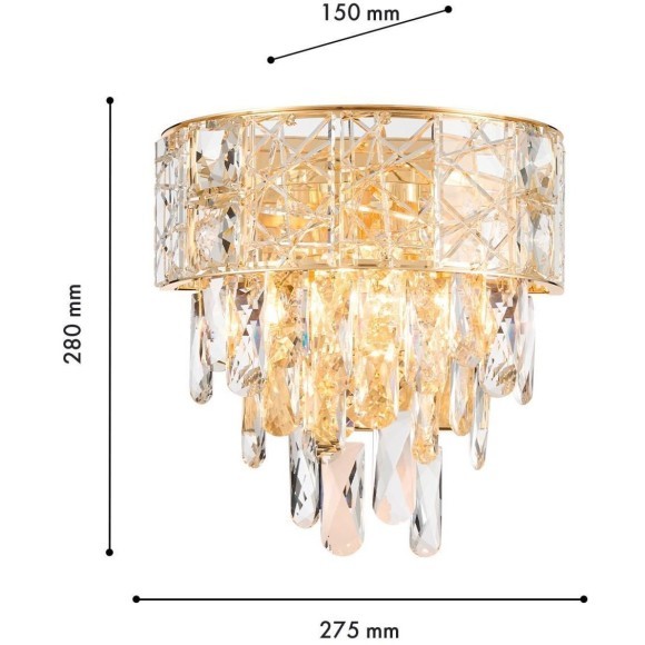 4720-2W, настенный светильник, D150xW275xH280, 2xE14x40W, excluded