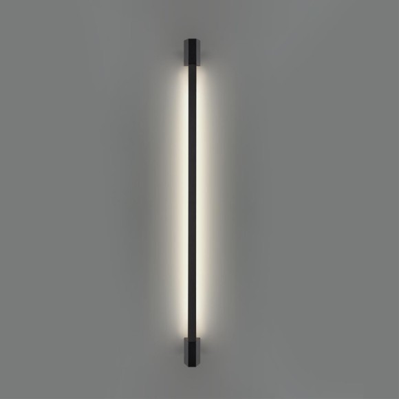 359890 Черный уличный настенный светодиодный линейный светильник 90см (с пов. плафоном) IP54 9Вт 4000К 380Лм CRI80 Novotech VESPERA