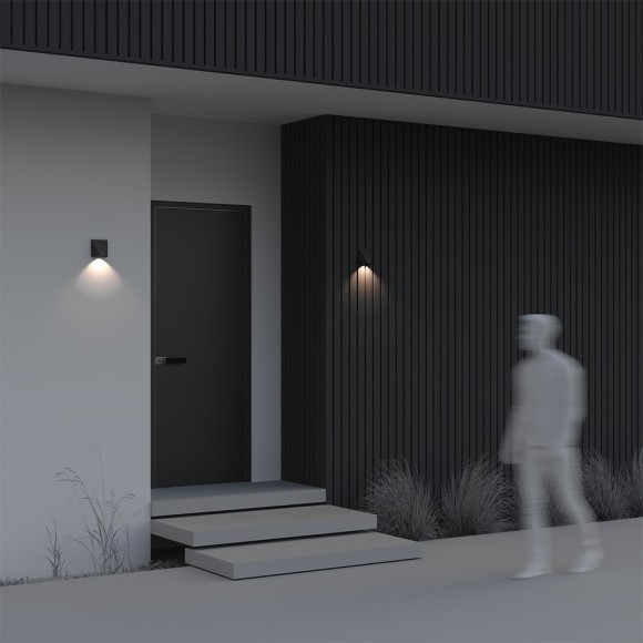 Уличный настенный светильник Maytoni O577WL-L5B Beekman IP54 светодиодный LED 6W