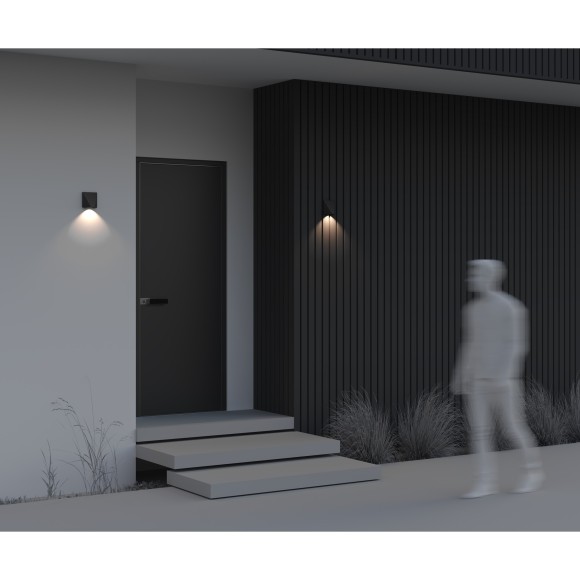 Уличный настенный светильник Maytoni O577WL-L5B Beekman IP54 светодиодный LED 6W