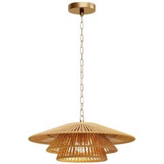 Коричневый подвесной светильник из каната с латунным основанием, под лампу Е27, Maytoni Costa MOD394PL-01BS Коричневый подвесной светильник из каната с латунным основанием, под лампу Е27, Maytoni Costa MOD394PL-01BS