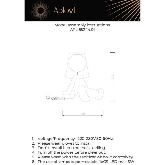 Настольная лампа APL.652.14.01