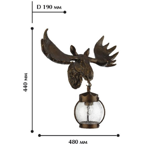 Настенный фонарь уличный Hunt 1848-1W Настенный фонарь уличный Hunt 1848-1W