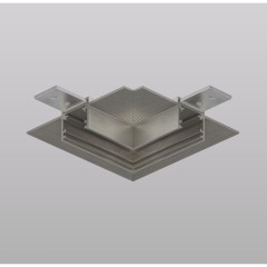 TR5705-DN Угловой элемент для шинопровода в ГКЛ 12.5мм цвет тёмный никель Denkirs Shine Hide 48V