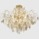 Светильник потолочный Crystal Lux ESMIRALDA PL9 GOLD 0523/109