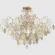 Светильник потолочный Crystal Lux ESMIRALDA PL9 GOLD 0523/109