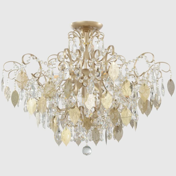 Светильник потолочный Crystal Lux ESMIRALDA PL9 GOLD 0523/109