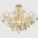 Светильник потолочный Crystal Lux ESMIRALDA PL9 GOLD 0523/109