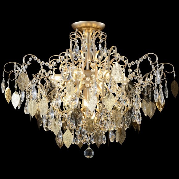 Светильник потолочный Crystal Lux ESMIRALDA PL9 GOLD 0523/109
