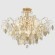 Светильник потолочный Crystal Lux ESMIRALDA PL9 GOLD 0523/109