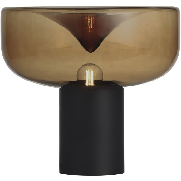 SL6014.414.01 Прикроватная лампа ST-Luce Черный/Коричневый E27 1*40W RIPPLE