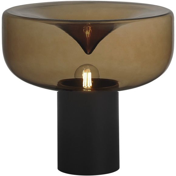 SL6014.414.01 Прикроватная лампа ST-Luce Черный/Коричневый E27 1*40W RIPPLE