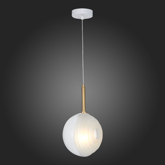 SL1183.503.01 Подвес ST-Luce Латунь/Белый G4 1*5W FOLIGNO