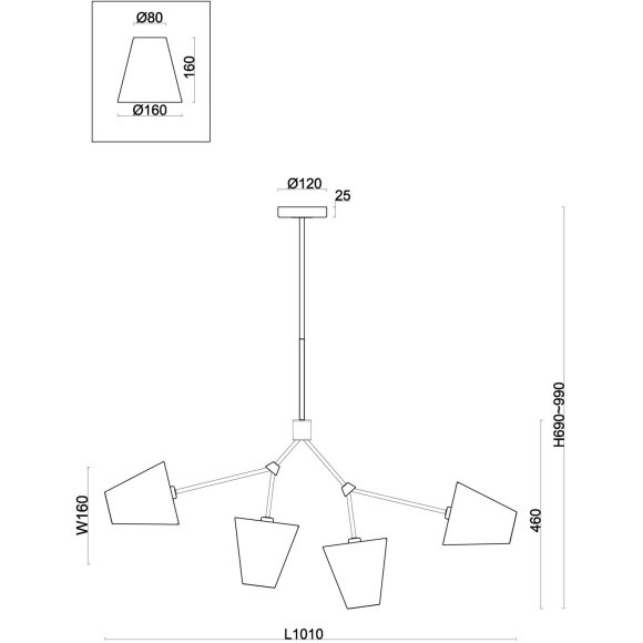 Потолочный светильник Freya FR5370CL-04B Потолочный светильник Freya FR5370CL-04B