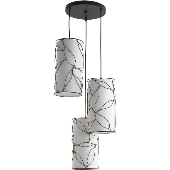 SL6228.403.03 Светильник подвесной ST-Luce Черный/Бежевый E27 3*60W ROOT