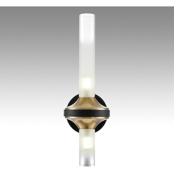 8112/2W NEOCLASSI LN25 черный/бронза/прозрачный, металл/стекло Бра G9 2*30W 220V TAMARESA