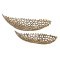 427087 KIMITSU Миска декоративная 2шт. L610 B255 H130 алюминий золотой