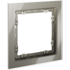 Рамка стеклянная VOLTUM S70 на 1 пост, (шелк, стекло)