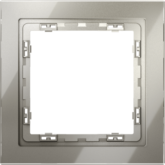 Рамка стеклянная VOLTUM S70 на 1 пост, (шелк, стекло)