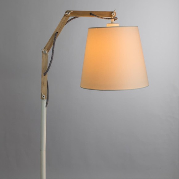 Торшер с абажуром Arte Lamp A5700PN-1WH PINOCCHIO под лампу 1xE27 60W