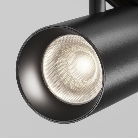 Maytoni EXILITY X TR243-12W4K-B Трековый светодиодный черный магнитный светильник цилиндр диаметром 5.5см, с DIP переключателем группы включения на корпусе, LED 12Вт 4000K 1300Лм CRI90 36° IP20 48В
