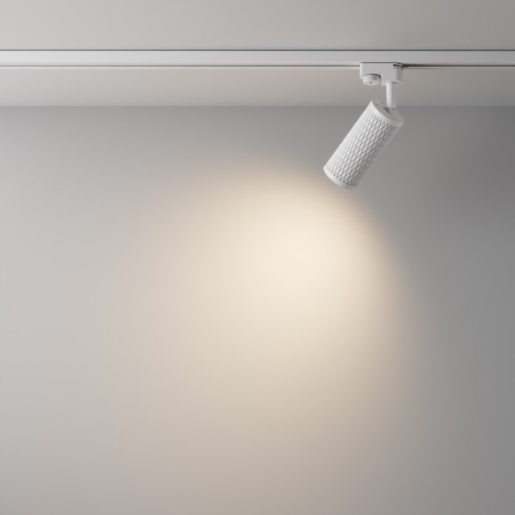 Однофазный двужильный трековый светильник Maytoni Unity TR011-1-GU10-W Focus Design под сменную лампу GU10