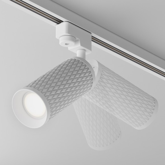 Однофазный двужильный трековый светильник Maytoni Unity TR011-1-GU10-W Focus Design под сменную лампу GU10