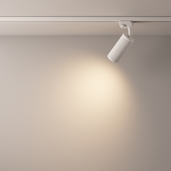 Однофазный двужильный трековый светильник Maytoni Unity TR011-1-GU10-W Focus Design под сменную лампу GU10